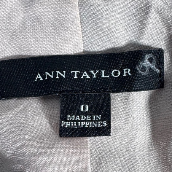 Ann Taylor Women's Black/Grey Felted Wool Color Block No Button Blazer Sz 0 - Picture 6 of 8